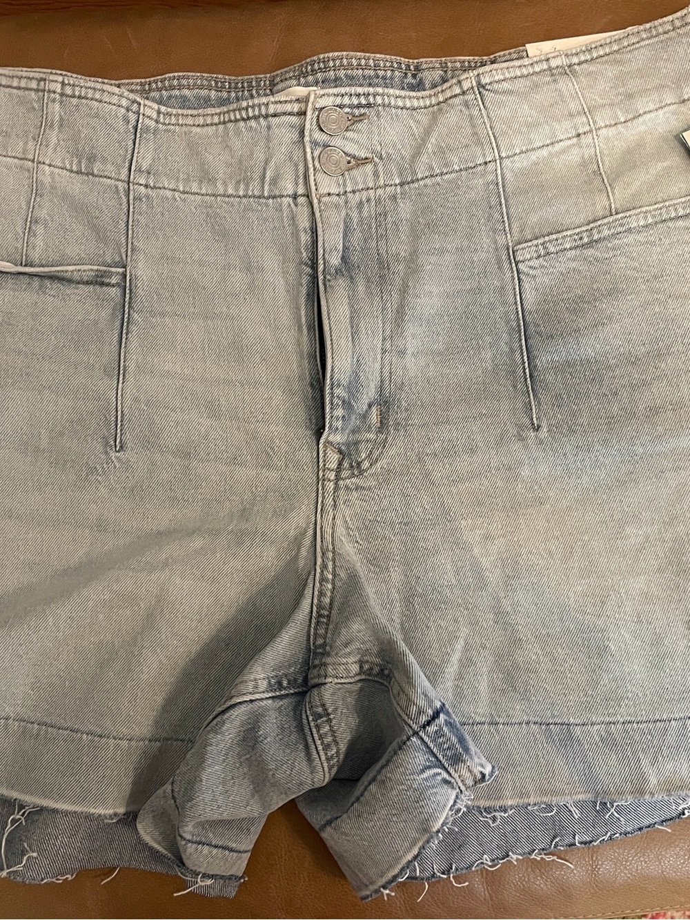 Maurices Light Blue Women’s Denim Shorts with Rolled Hem